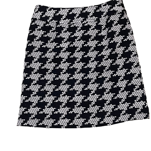 Talbots‎ Petites Womens Skirt Size 6 Black White Pattern Wool Blend Lined - Picture 6 of 6